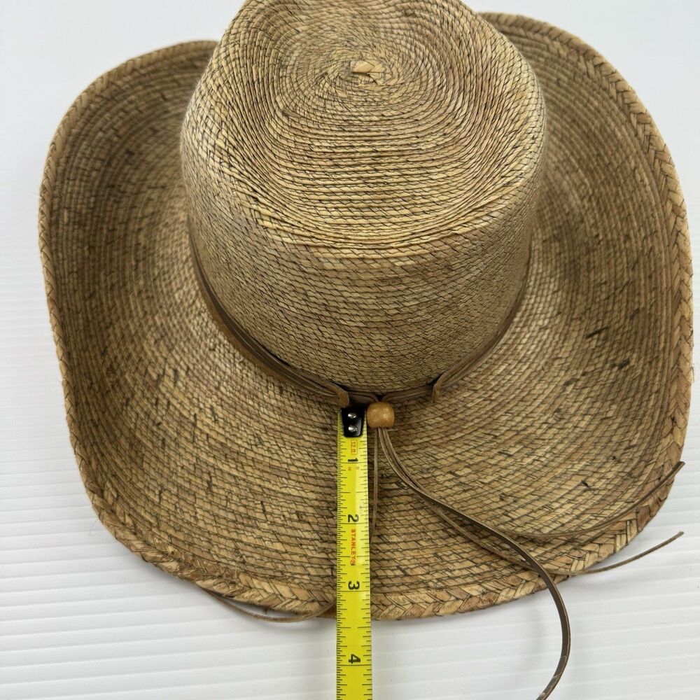 Stetson Rodeo Dr Monterrey Bay Straw Cowboy Hat 6 3/4 Western Palm Leaf - Picture 11 of 14
